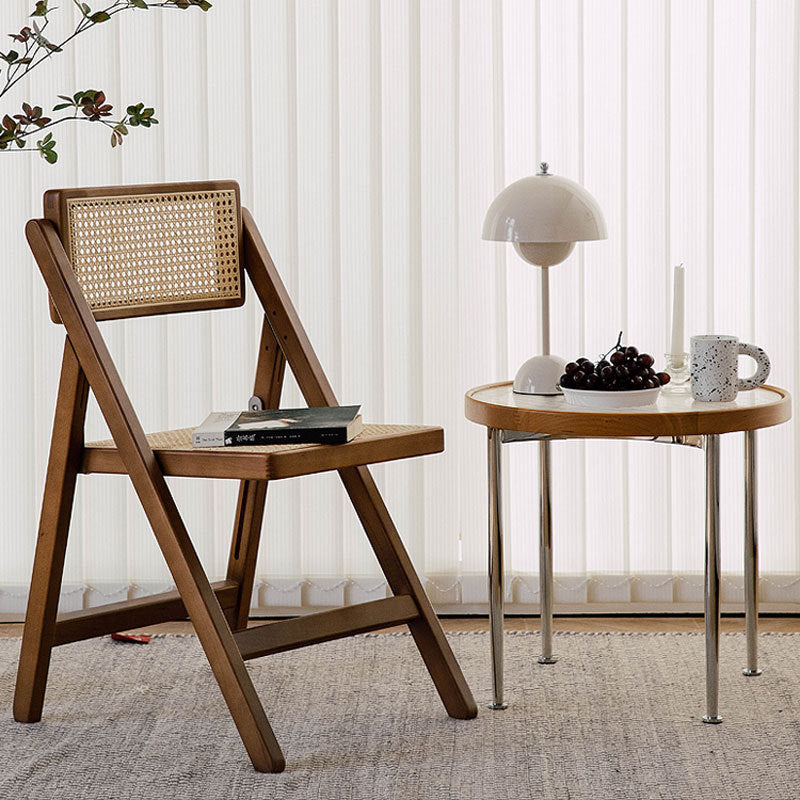 椅子・チェア|芸術感 ウッド 藤編み椅子 おしゃれ