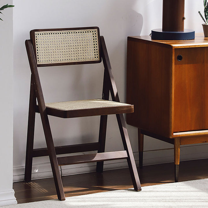椅子・チェア|芸術感 ウッド 藤編み椅子 おしゃれ