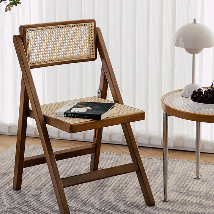 椅子・チェア|芸術感 ウッド 藤編み椅子 おしゃれ
