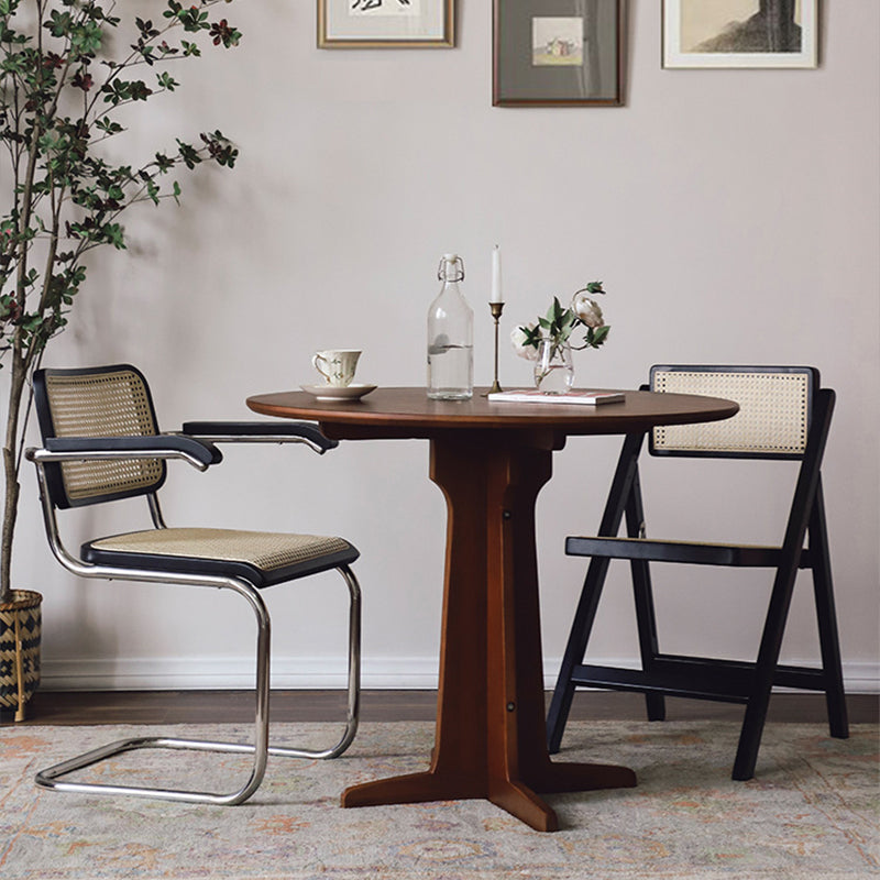 椅子・チェア|芸術感 ウッド 藤編み椅子 おしゃれ