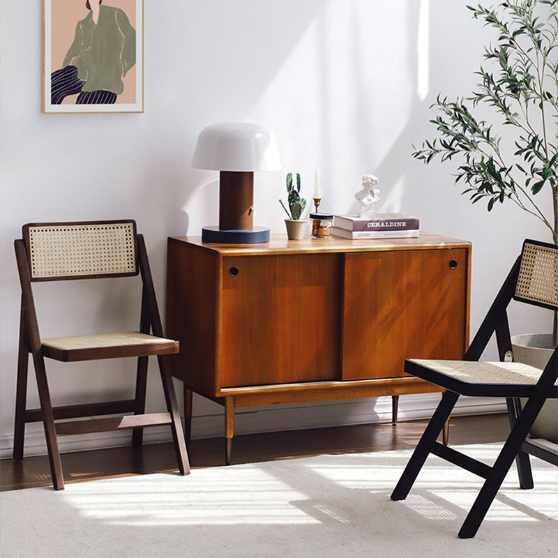 椅子・チェア|芸術感 ウッド 藤編み椅子 おしゃれ