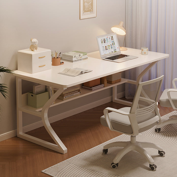 デスク|クリーム風 シンプルデザイン おしゃれ