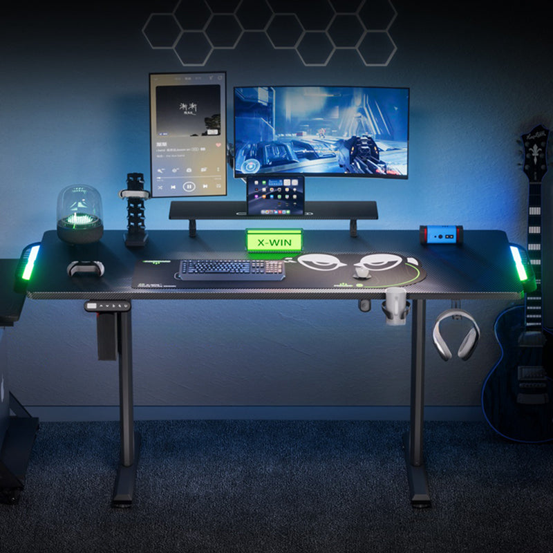 昇降デスク|PCデスク ライト付き 電動タイプ