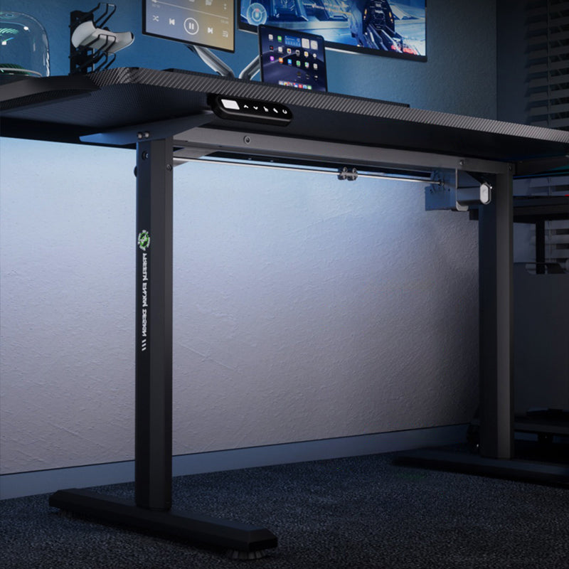 昇降デスク|PCデスク ライト付き 電動タイプ