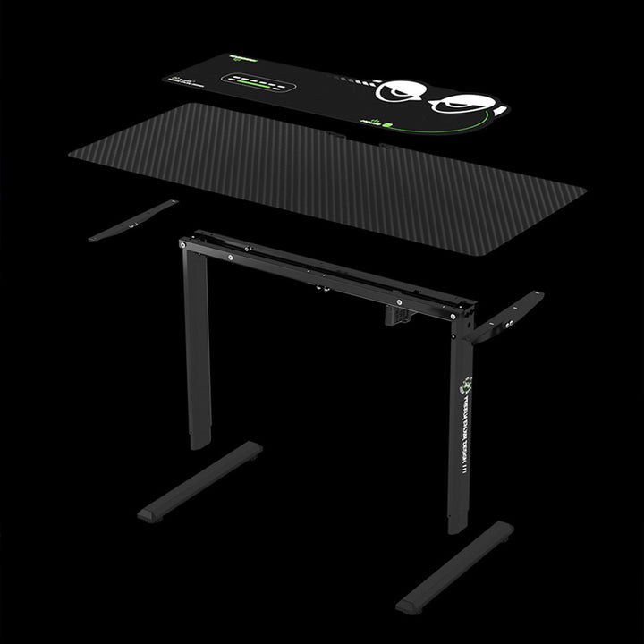 昇降デスク|PCデスク ライト付き 電動タイプ