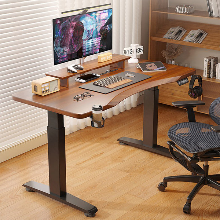 昇降デスク|ナチュラル ダブルモーター スタンディングデスク