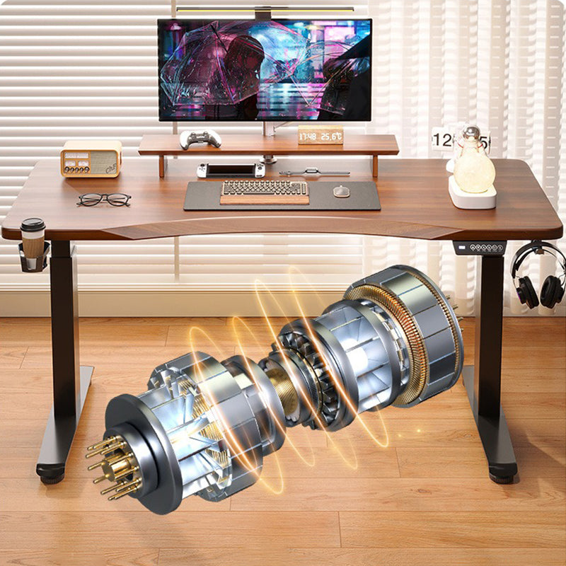 昇降デスク|ナチュラル ダブルモーター スタンディングデスク