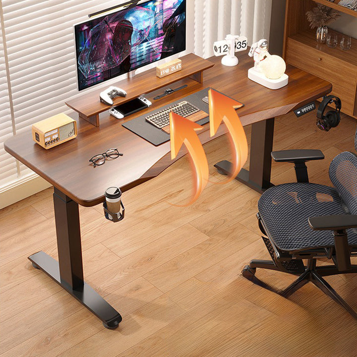 昇降デスク|ナチュラル ダブルモーター スタンディングデスク