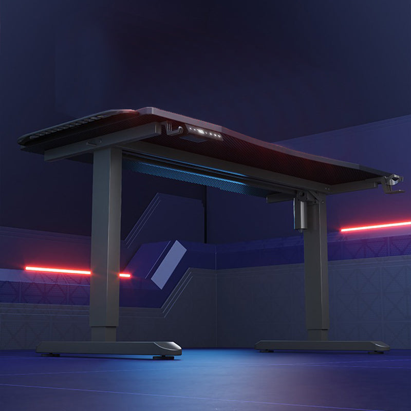 昇降デスク|シンプル ブラックカラー 高さ調整可能