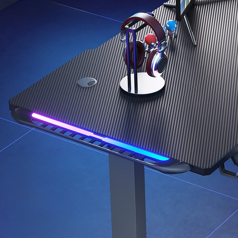 昇降デスク|シンプル ブラックカラー 高さ調整可能