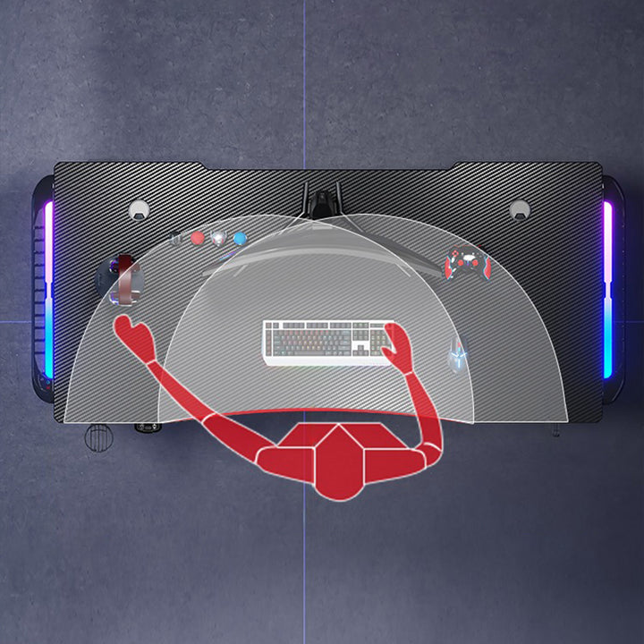 昇降デスク|シンプル ブラックカラー 高さ調整可能