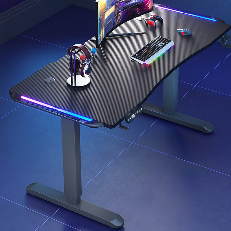 昇降デスク|シンプル ブラックカラー 高さ調整可能