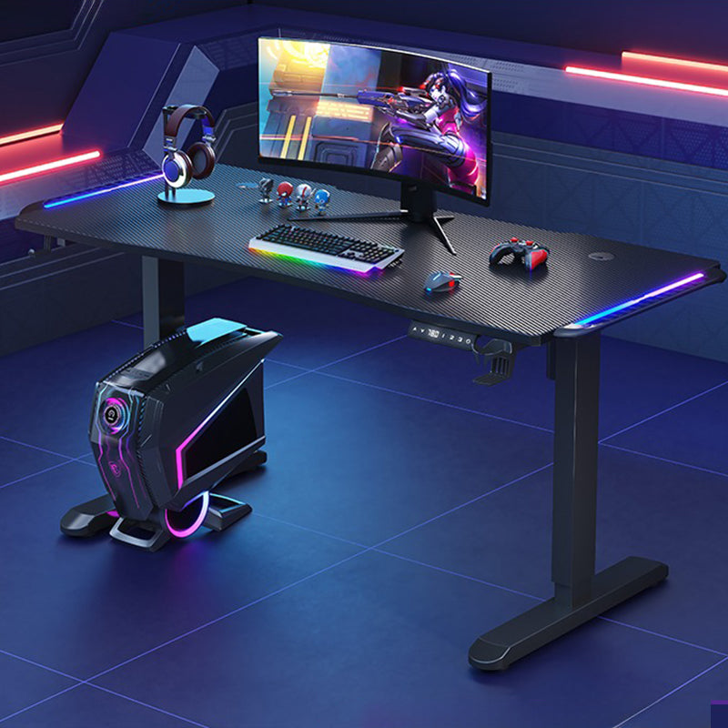 昇降デスク|シンプル ブラックカラー 高さ調整可能