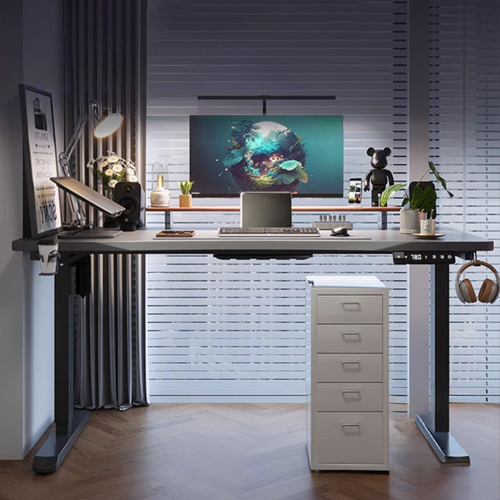 昇降デスク|スタイリッシュなデザイン ダブルモーター 安定昇降