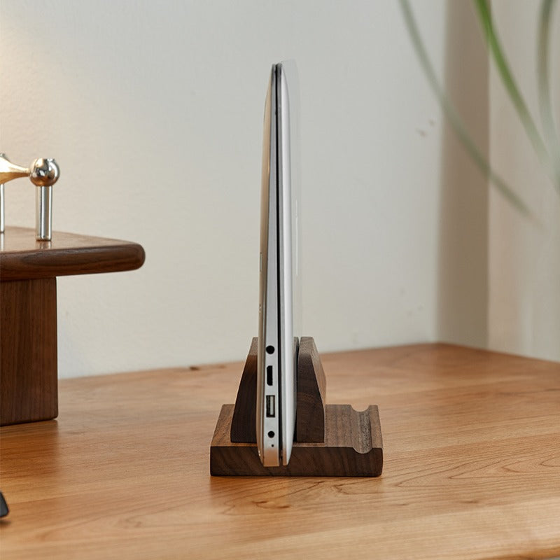 PCスタンド・パソコンスタンド|木製 調整可能 ナチュラル