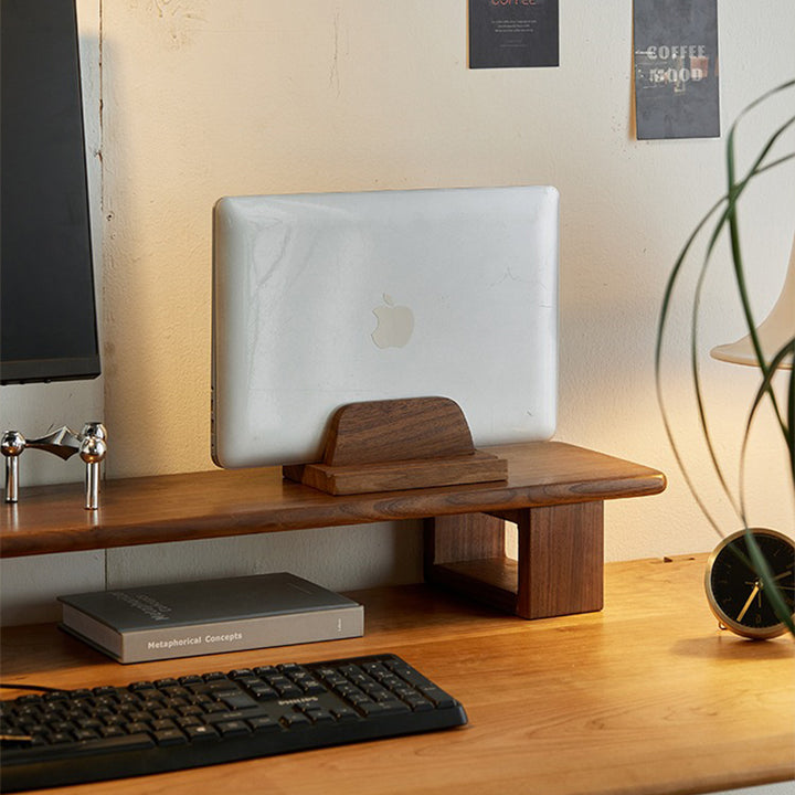 PCスタンド・パソコンスタンド|木製 調整可能 ナチュラル