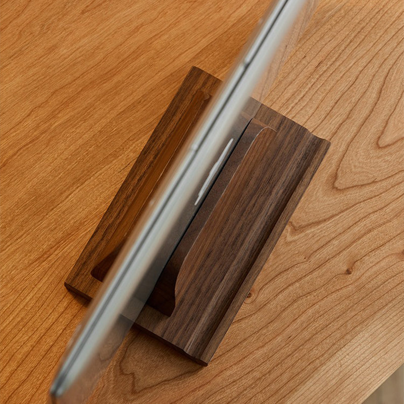 PCスタンド・パソコンスタンド|木製 調整可能 ナチュラル