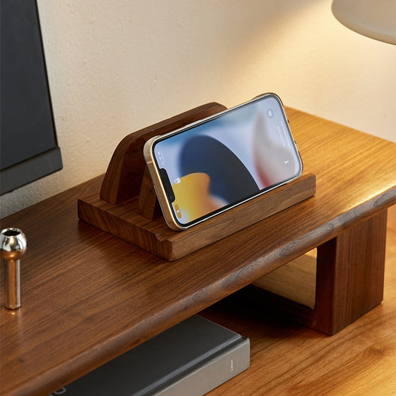 PCスタンド・パソコンスタンド|木製 調整可能 ナチュラル