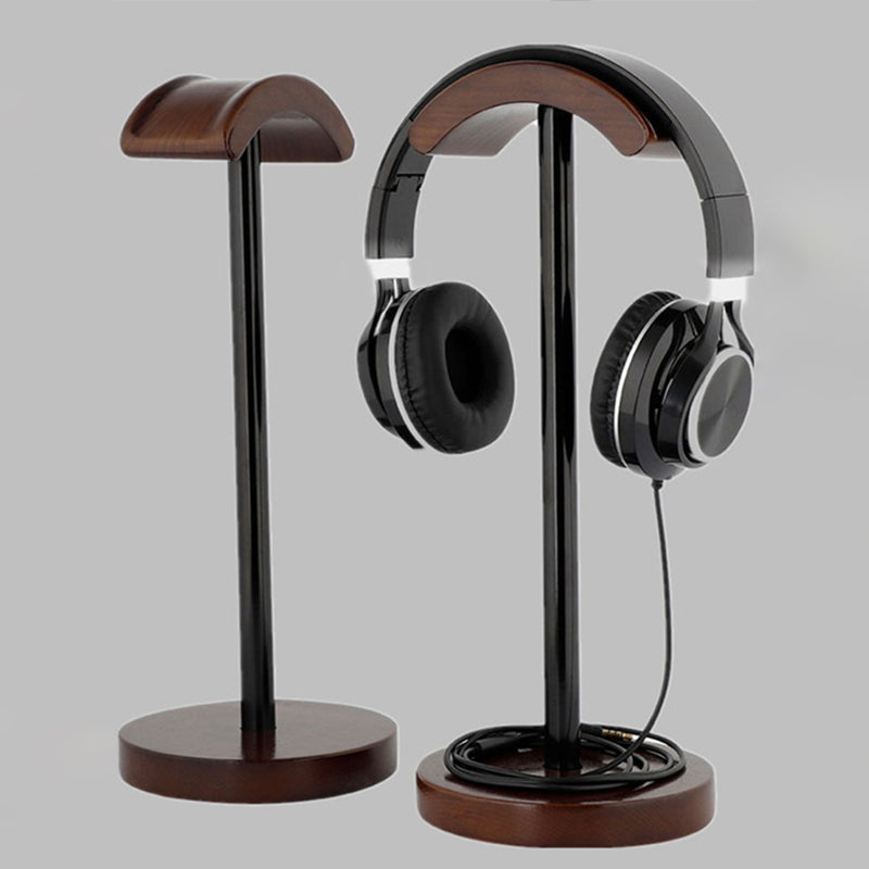 ヘッドホンスタンド|ウッド アーチ形デザイン 金属構造