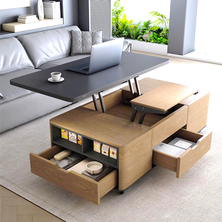 ローテーブル|昇降式 多機能 デスク兼用