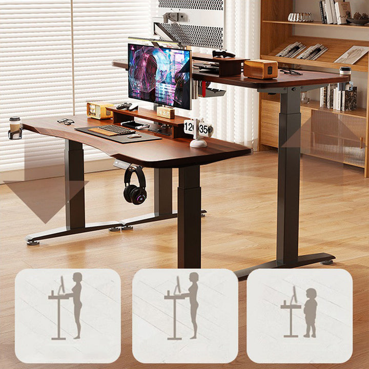 昇降デスク｜ナチュラル ダブルモーター スタンディングデスク