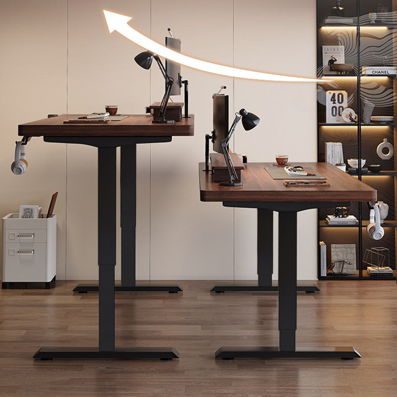 電動昇降デスク ブラウン 中型 電動昇降デスク 幅100～150cm JDE 小島工芸