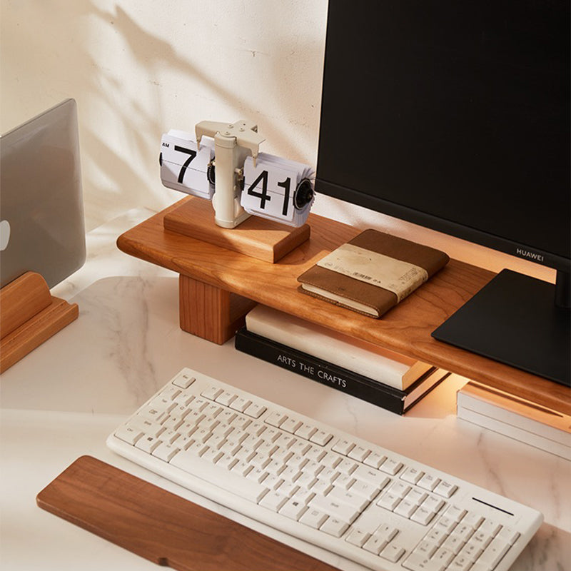 モニター台 ハンドメイド 木製 集成材 ウレタン塗装 PCモニター台