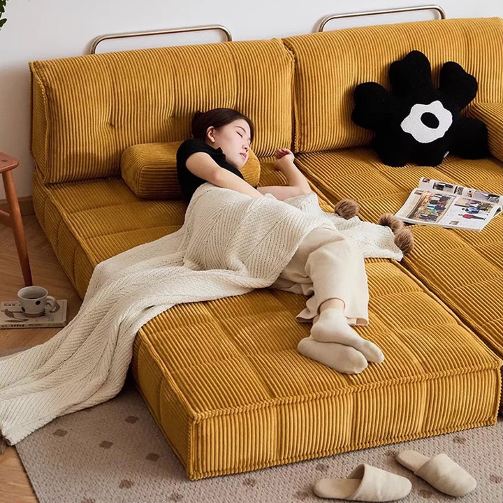 多人掛けソファ｜モジュールデザイン レトロモダン 完成品