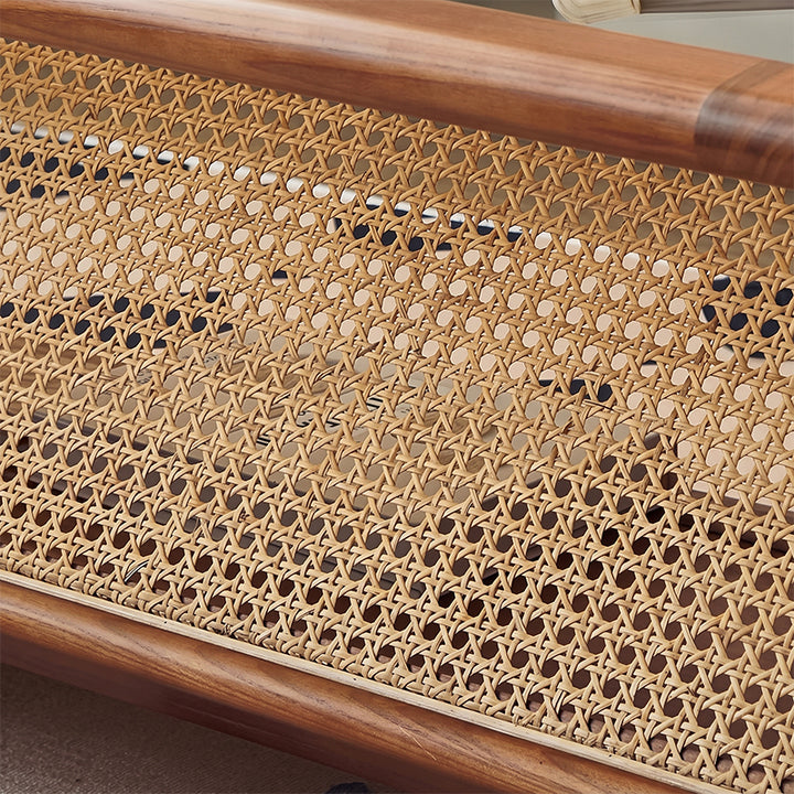 ローテーブル｜ラタン編み ヴィンテージモダン 完成品